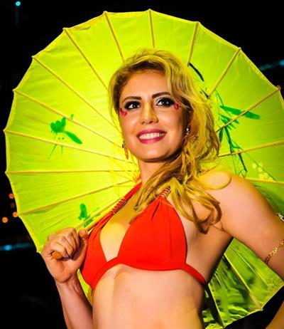 Marcella Bragio in a bikini