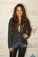 Sarah Shahi Blue Tie Blue Jean Ball in Beverly Hills November 29, 2012
