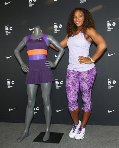 Serena Williams Nike Training Club App Workout - Melbourne January 8, 2013 