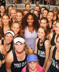 Serena Williams Nike Training Club App Workout - Melbourne January 8, 2013 