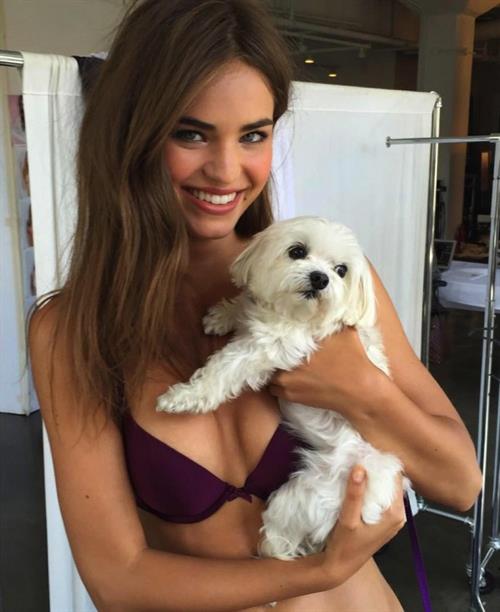 Robin Holzken in a bikini