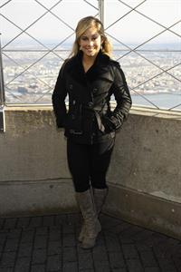 Shawn Johnson Visits The Empire State Building November 28, 2012