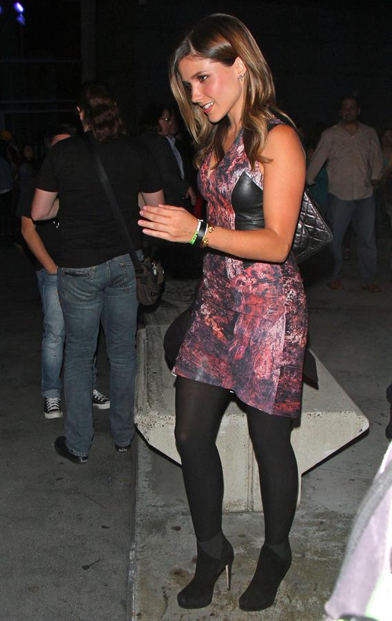 Sophia Bush at a Madonna concert at The Staples Center in LA on October 10, 2012 