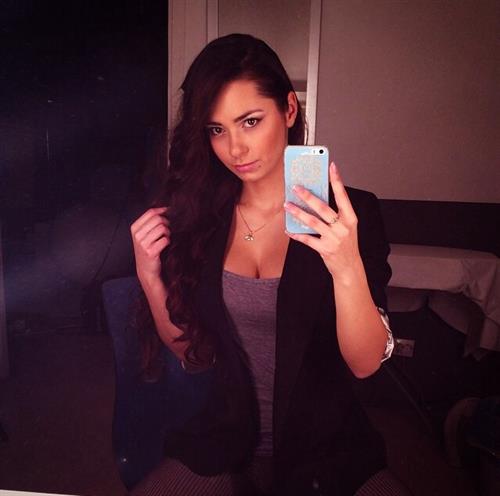 Helga Lovekaty taking a selfie