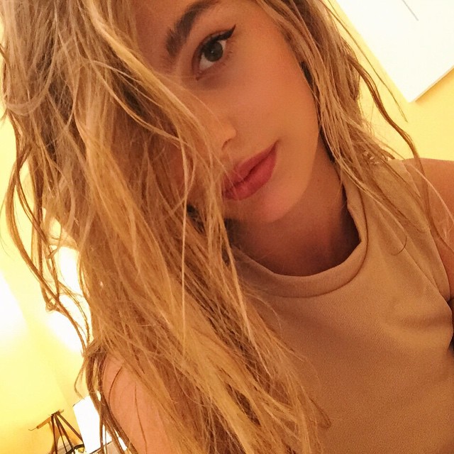 Camila Morrone taking a selfie