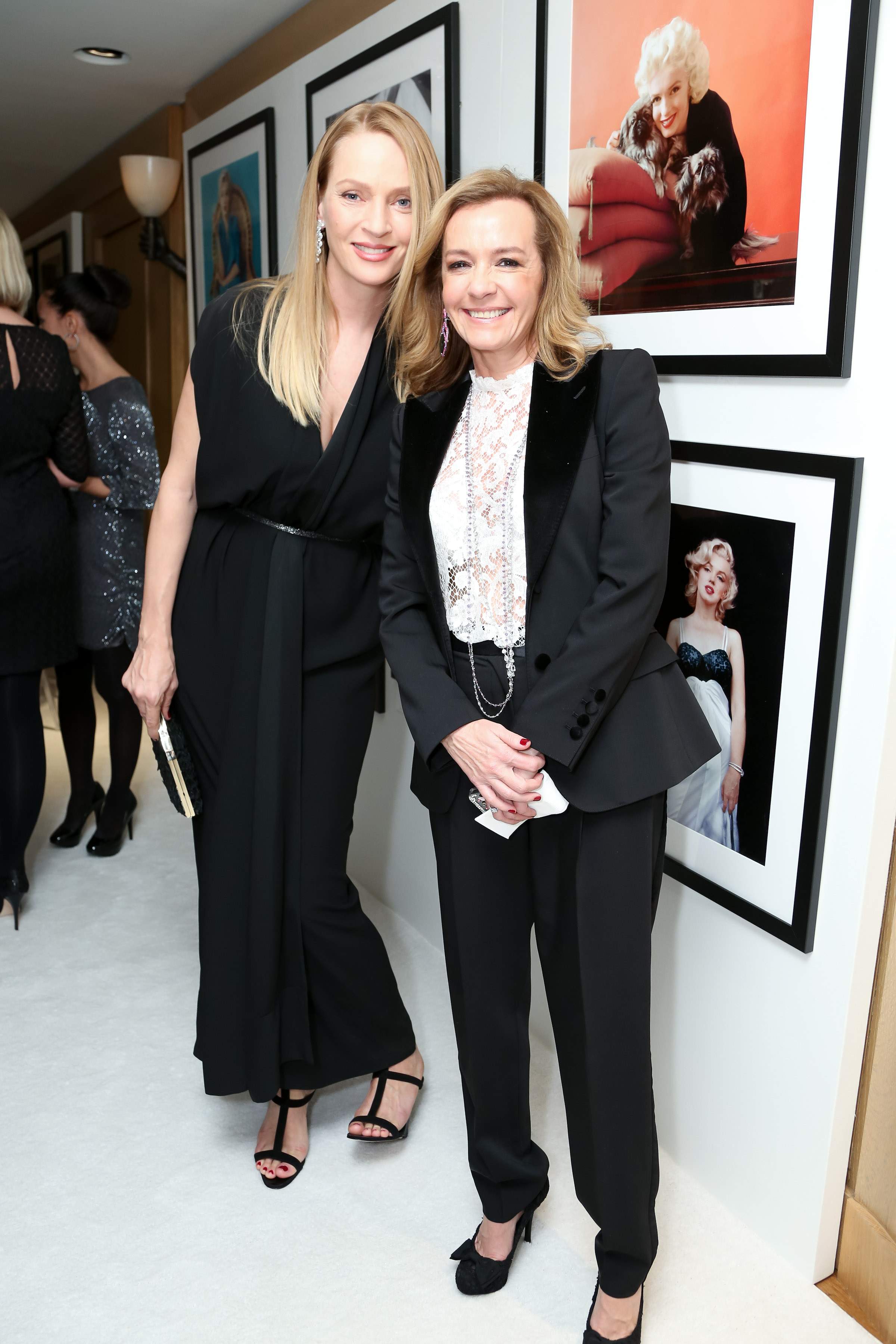 Uma Thurman Pictures Uma Thurman hosts cocktail and Dinner to celebreate an exclusive viewing of Marilyn Forever held at Chopard Boutique