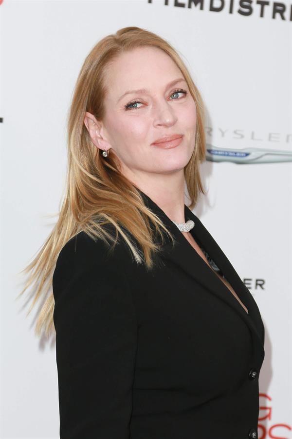 Uma Thurman New York Premiere of 'Playing for Keeps' presented by The Cinema Society & Film District December 5 