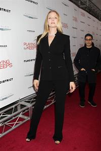 Uma Thurman New York Premiere of 'Playing for Keeps' presented by The Cinema Society & Film District December 5 