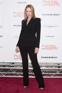 Uma Thurman New York Premiere of 'Playing for Keeps' presented by The Cinema Society & Film District December 5 