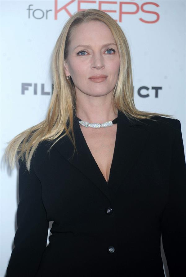 Uma Thurman New York Premiere of 'Playing for Keeps' presented by The Cinema Society & Film District December 5 