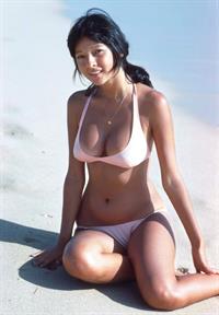 Agnes Lum in a bikini