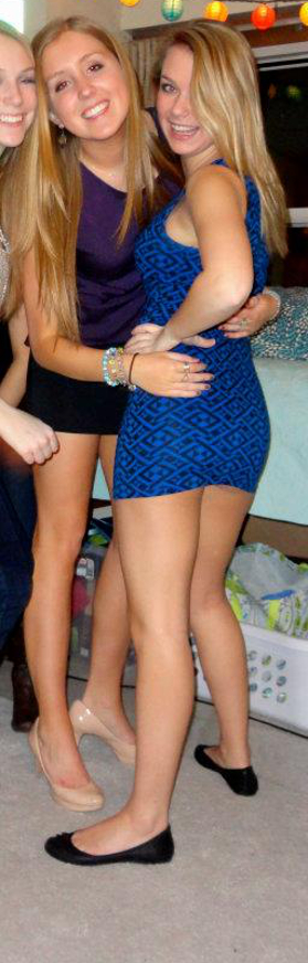 Hot body in tight mini dress