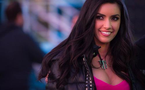 Mercedes Terrell in a bikini