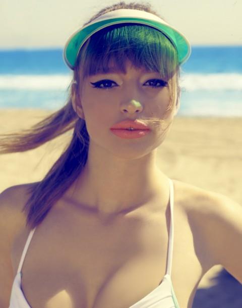 Tereza Kačerová in a bikini