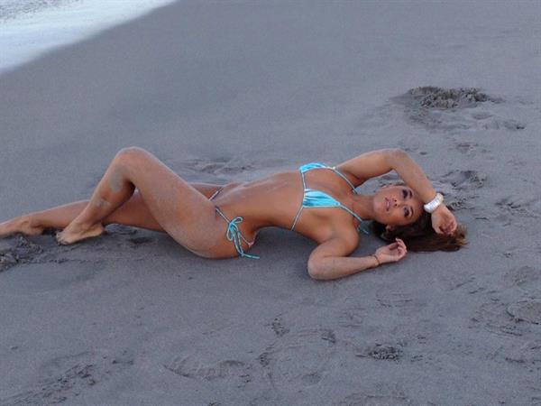Nicole Mejia in a bikini