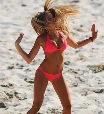 Marta Gotera in a bikini