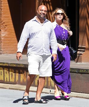 Mariah Carey strolls around New York City August 25, 2014
