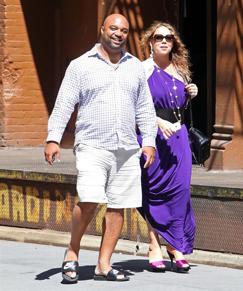 Mariah Carey strolls around New York City August 25, 2014