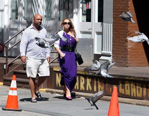 Mariah Carey strolls around New York City August 25, 2014