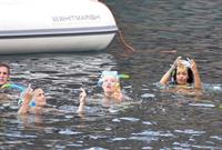 Rihanna enjoying a break on a yacht in Ponza August 29, 2014