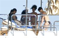 Rihanna enjoying a break on a yacht in Ponza August 29, 2014