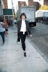 Coco Rocha @ NYC fashion week September 4, 2014
