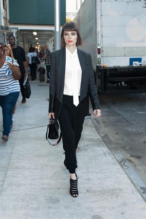 Coco Rocha @ NYC fashion week September 4, 2014