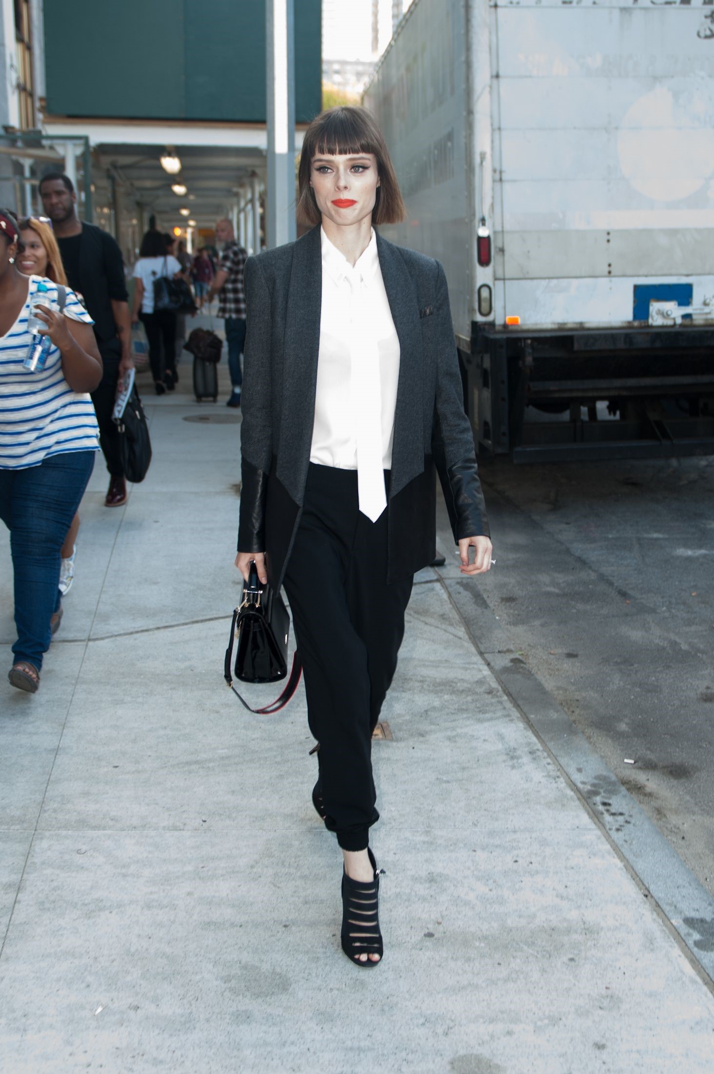 Coco Rocha @ NYC fashion week September 4, 2014