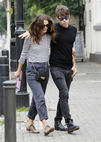 Keira Knightly & husband James Righton out shopping in North London September 3, 2014