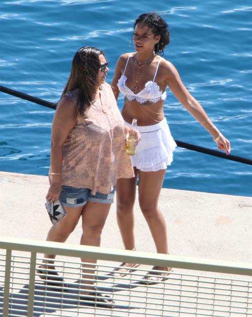 Rihanna in Calvi, Corsica