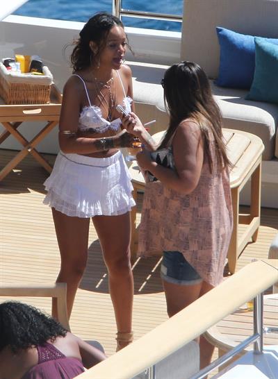 Rihanna in Calvi, Corsica