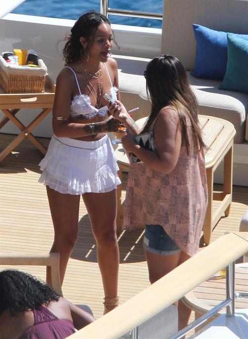 Rihanna in Calvi, Corsica