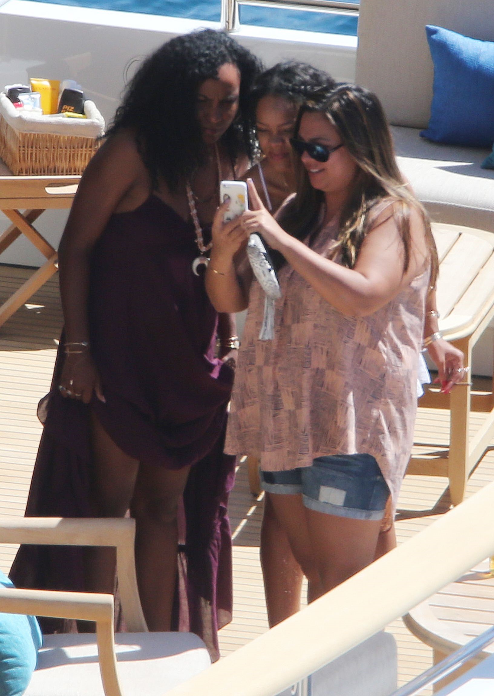 Rihanna in Calvi, Corsica