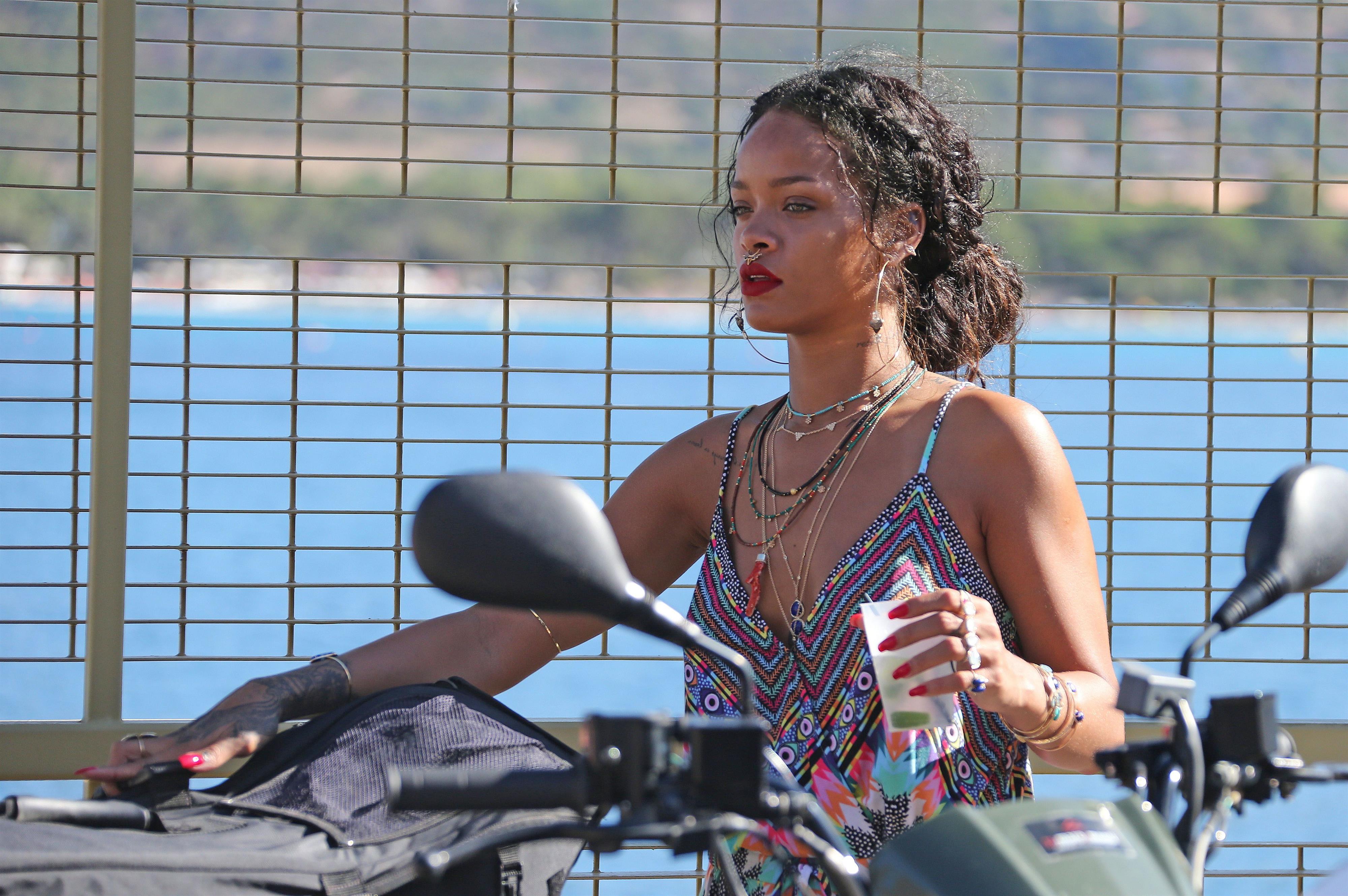Rihanna in Calvi, Corsica