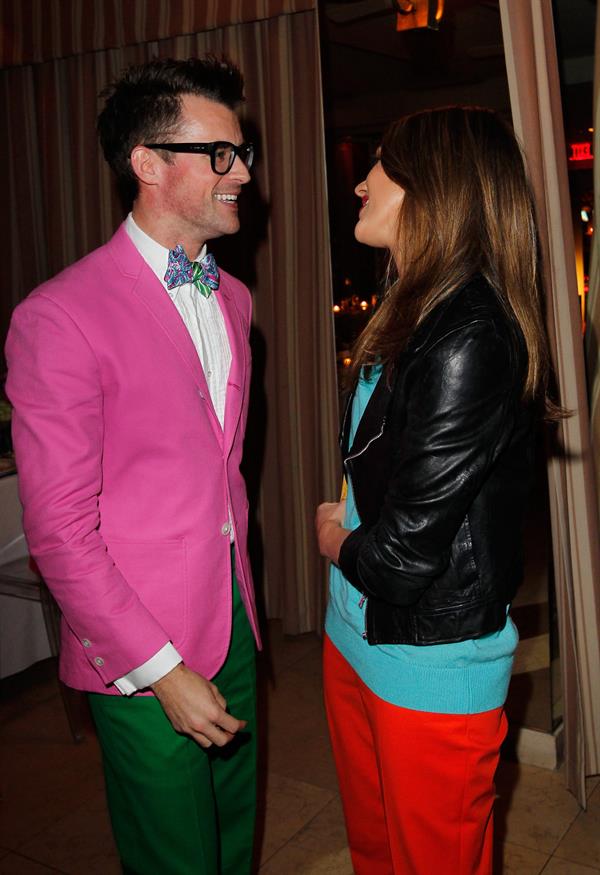 Minka Kelly, Jessica Alba and Mandy Moore at a dinner to celebrate Brad Goreski's book launch March 14, 2012 