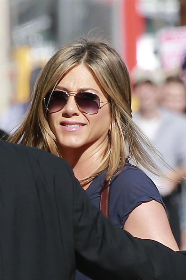 Jennifer Aniston at Jimmy Kimmel Live! in Los Angeles August 27, 2014
