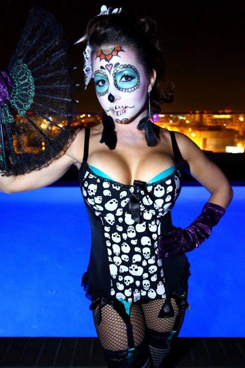 Emily Tisdale in lingerie