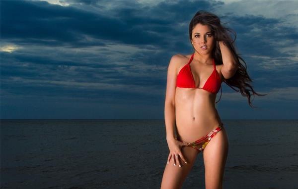 Aline Lima in a bikini