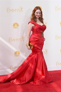 Christina Hendricks at the 66th annual Primetime Emmy Awards, August 25, 2014