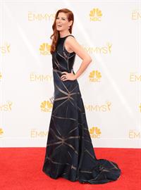 Debra Messing at the 66th annual Primetime Emmy Awards, August 25, 2014