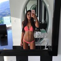 Jen Selter in a bikini taking a selfie
