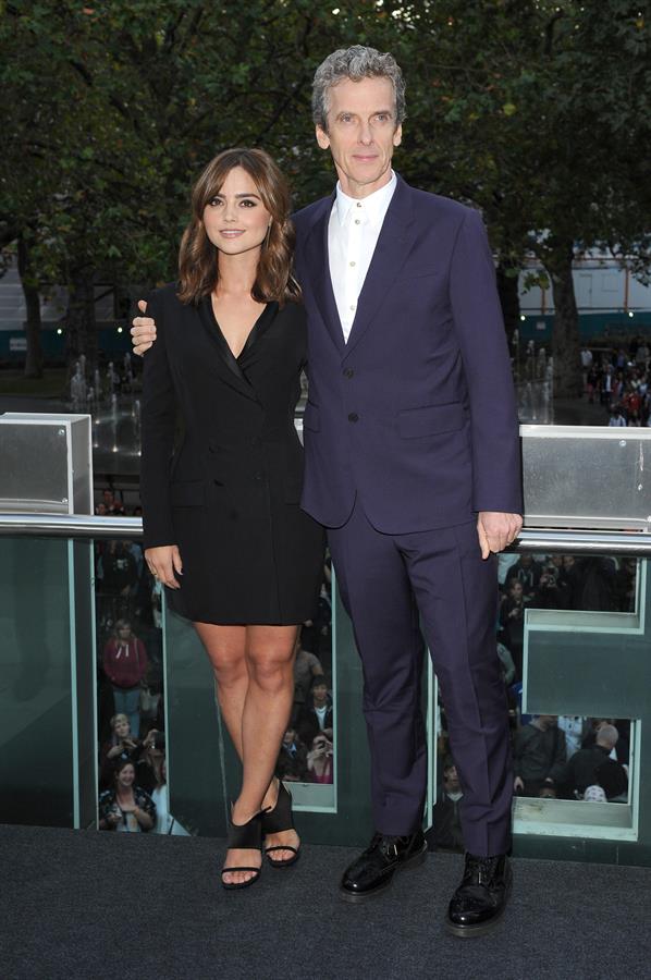 Jenna Coleman Dr. Who premiere in London August 23, 2014