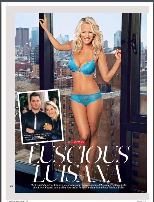 Luisana Lopilato in lingerie