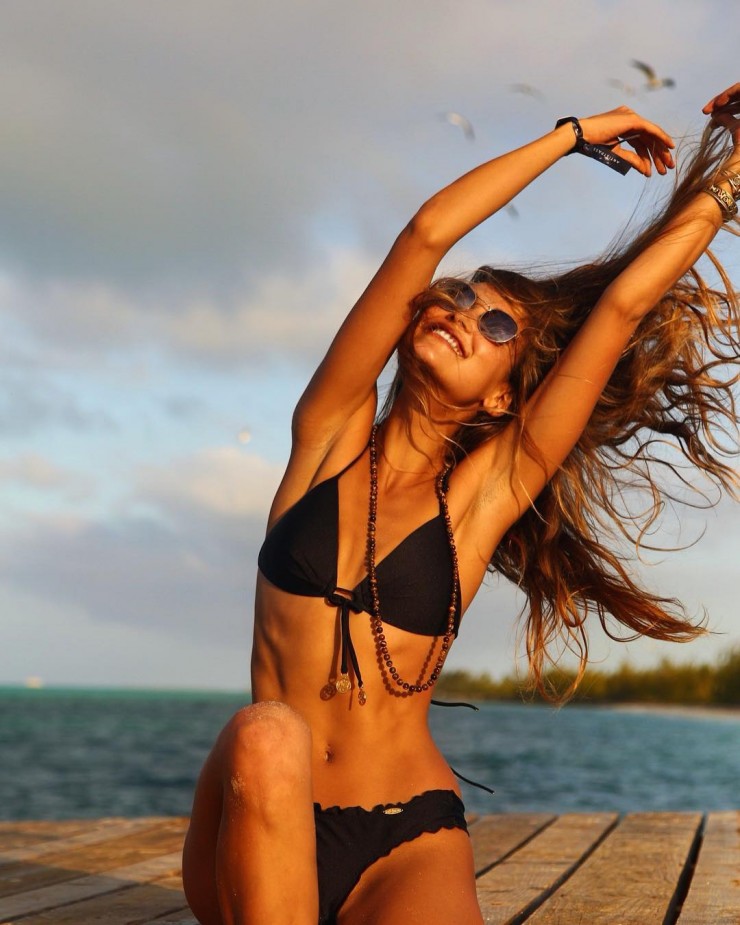 Anna Herrin in a bikini