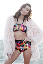 Melody Le in a bikini