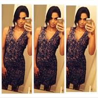 Shanina Shaik taking a selfie