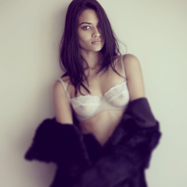 Shanina Shaik in lingerie