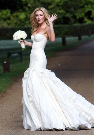 Abigail Clancy wedding day June 30, 2011