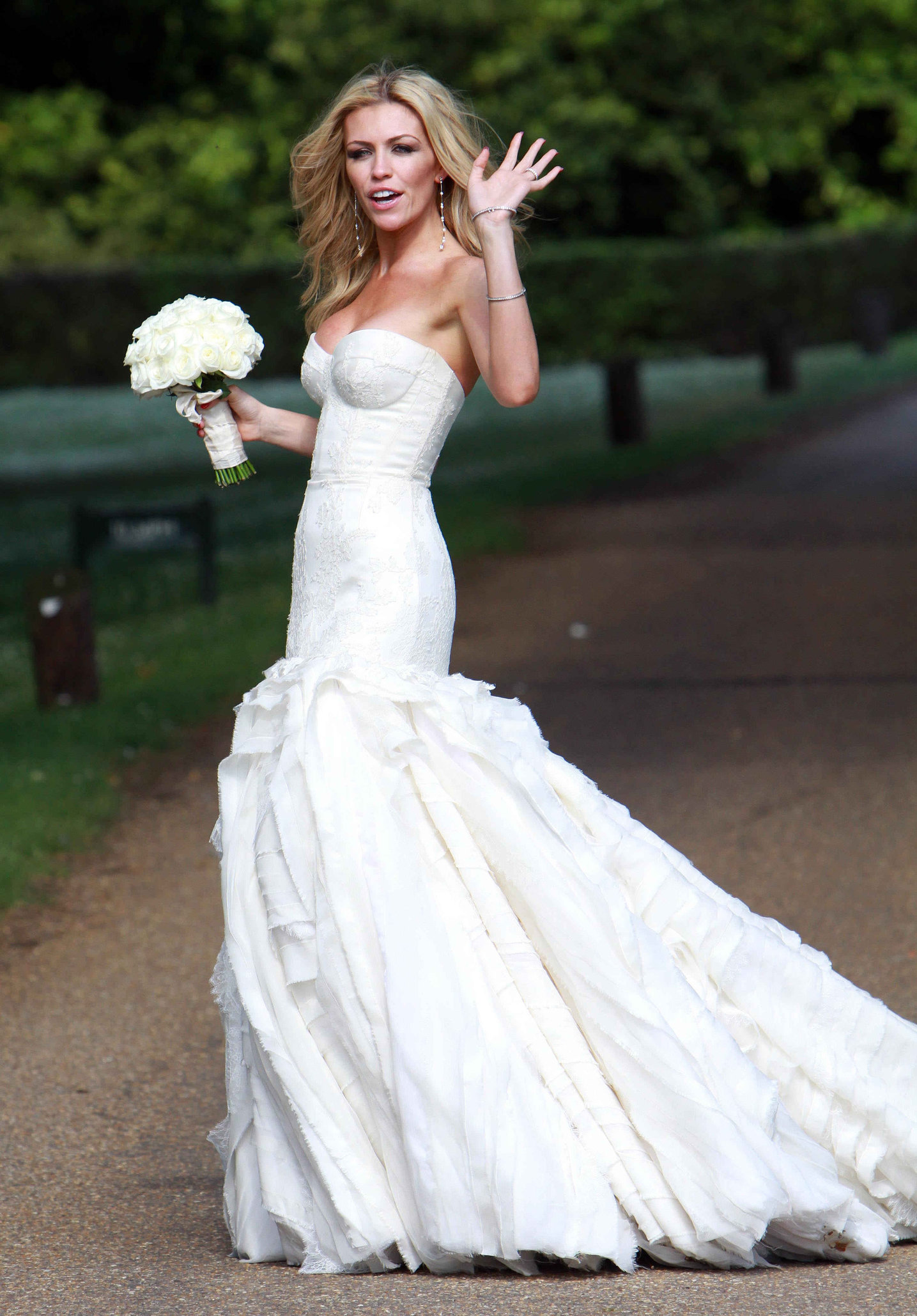 Abigail Clancy wedding day June 30, 2011