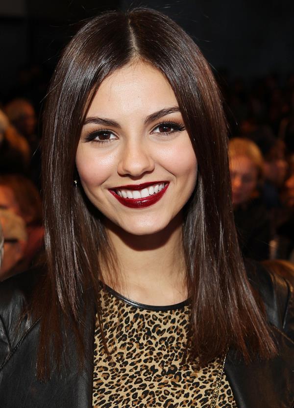 Victoria Justice DKNY Women during Fall 2013 Mercedes -Benz Fashion Week in NY 2/10/13 